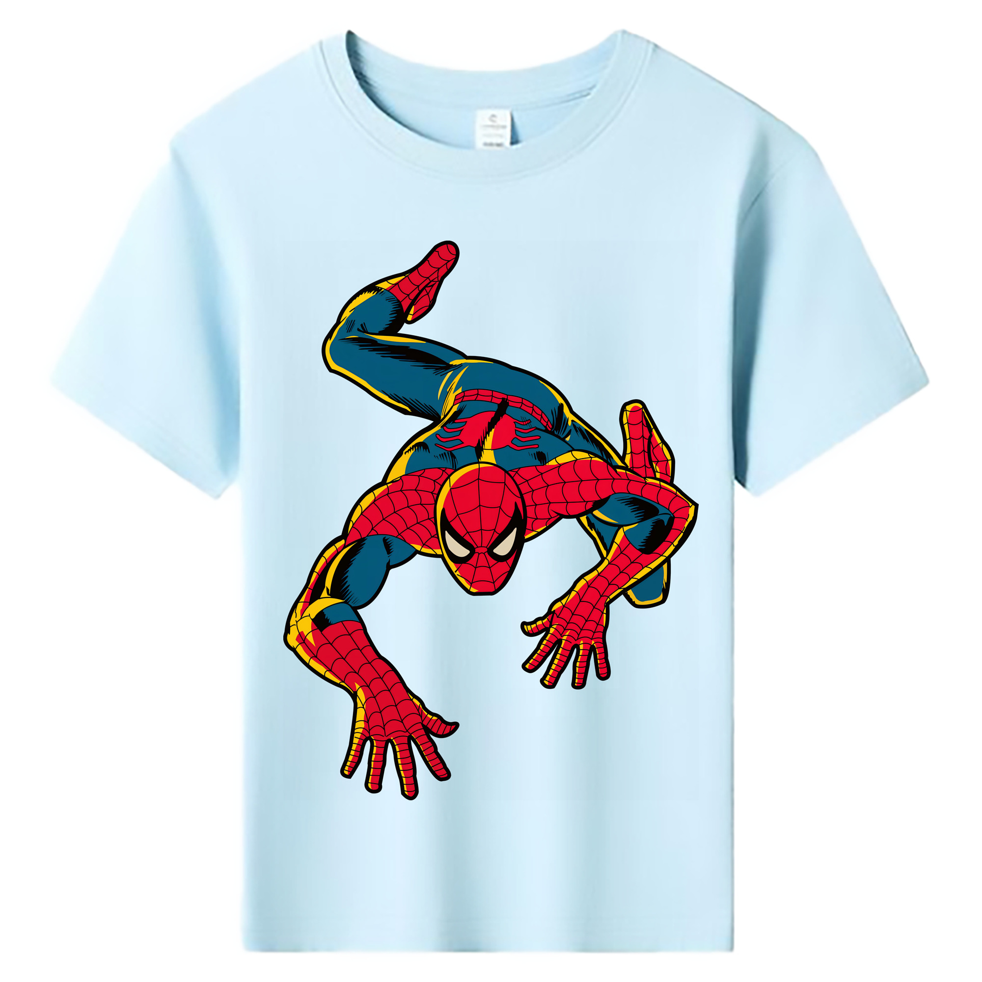 （画像用） Spider Man スパイダーマン 綿100％キッズTシャツ（フロントプリント）